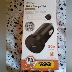 Black 20W PD Car Charger